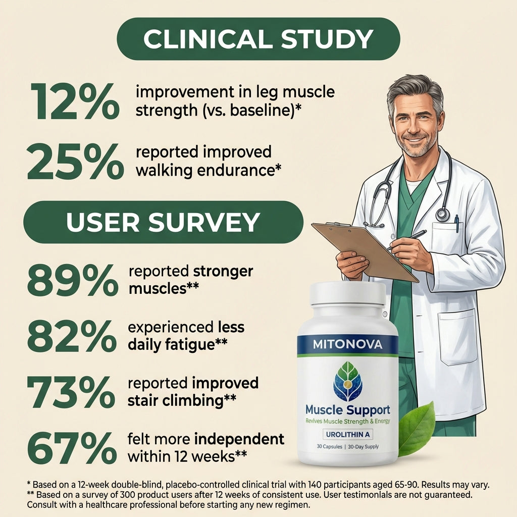 Mitonova Urolithin A -Muscle Support Supplement for Strength & Energy