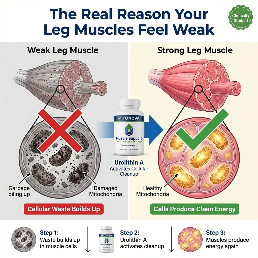 Mitonova Urolithin A -Muscle Support Supplement for Strength & Energy